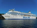 Silja Serenade in den Stockholmer Schären, 02.08.2019, auf dem Weg nach Helsinki, Tage zuvor waren wir selber an Bord.