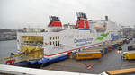 STENA GERMANICA (IMO 9145476)am späten Nachmittag des 8.2.2019 im Hafen von Kiel.