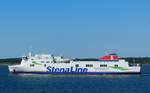 STENA FLAVIA, Stena Line, auslaufend Nynäshamn in Richtung Ventspils, 12.08.20, aufgenommen von der DROTTEN von Destination Gotland.