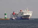 STENA GOTHICA , Ro-Ro/Passagier Schiff , IMO 7826867 , Baujahr 1982 , 171 x 20 m , 24.10.2020 , kurz vor der Einfahrt in Travenmünde