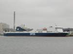 VICTORIA SEAWAYS; DFDS Seaways, am Kieler Ostuferhafen am 04.04.21