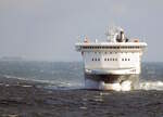 Die 199m lange Fähre VICTORIA SEAWAYS am 08.11.23 auf der Ostsee