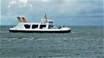 am 29.07 .21 lief die Pellworm 1 in den Fähranleger von Nordstrand ein die Reederei ist NPDG 