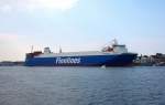 MS FINNSUN IMO 9468918, heute wurde das neue Schiff der FINNLINES-Reederei von Barbara ENGHOLM aus Lbeck auf diesen Namen getauft...