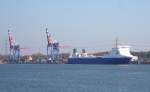 MS STENA FORETELLER  IMO 9214666, liegt zur Beladung am Lehmannkai 2 in Lbeck-Herrenwyk...