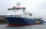 MS TRANSTIMBER IMO 9343273, Travemnde passierend Kurs Baltic sea...