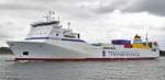 TRANSFENNICA Frachtschiff  SEAGARD  beim auslaufen Richtung St. Petersburg in Travemnde, Aufgenommen am 21.07.2012