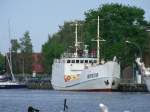 ehem. Ausbildungsschiff der GST die Athur Becker in Wiek am 20.05.07