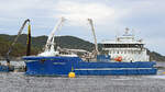 AQUA SKILSOY, Fish Carrier, IMO 9857406, am 05.09.2022 im Lysefjord unweit Stavanger Norwegen