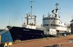 ehemaliges norwegisches Postschiff  Mercator  im Hafen von Kotka, Finnland, als Hotel- und Restaurantschiff, Juni 2007 