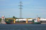 MS HELMA IMO 8912510, Flagge: Malta, MMSI 249455000, Baujahr 1990, Rufzeichen: 9HSL9,  wird am Lehmannkai 1 entladen...
Aufgenommen: 21.6.2012