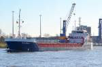 Die Helenic IMO-Nummer:9356490 Flagge:Niederlande L�nge:80.0m Breite:12.0m Baujahr:2008 Bauwerft:Bijlsma Shipyard,Lemmer Niederlande bei Rendsburg im Nord-Ostsee-Kanal am 20.04.13