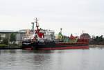 MS ALEXANDER TVARDOVSKIY, ENI 9057290 aus Russland mit Dnger fr Lbecker-Lagerhauskai 1 ...