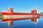 ADRIATA (IMO 9005376) am 05.02.2020 im Hafen von Lübeck ( Wallhafen ).