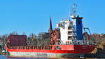 ADRIATA (IMO 9005376) am 05.02.2020 im Hafen von Lübeck ( Wallhafen )