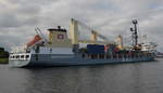 ANNETTE, Mehrzweckschiff /Container Schiff Baujahr: 2003 Länge151.58 m Container: 832 TEU Breite: Geschwindigkeit: 19.00 kn IMO: 9266554  Heimat ST John`s  ST.