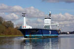 General cargo ARCTIC ROCK (IMO:9650901)Flagge Niederlande am 03.04.2023 im NOK bei Schacht Audorf.