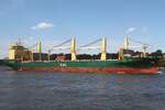 Frachtschiff AAL PUSAN (IMO 9498389); Datum: 26.08.2026; Aufnahmeort: Elbe/Hafen Hamburg, Deutschland.