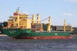 Frachtschiff AAL PUSAN (IMO 9498389); Datum: 26.08.2026; Aufnahmeort: Elbe/Hafen Hamburg, Deutschland.