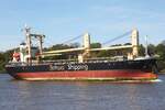 Frachtschiff BOHWA AMOY (IMO 9300958); Datum: 26.04.2026; Aufnahmeort: Elbe/Hafen Hamburg, Deutschland.