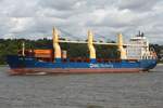 Frachtschiff BBC VOLGA (IMO 9436329); Datum: 05.07.2026; Aufnahmeort: Elbe/Hafen Hamburg, Deutschland.