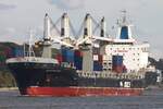 Frachtschiff BLUE MASTER II (IMO 9465411); Datum: 07.10.2026; Aufnahmeort: Elbe/Hafen Hamburg, Deutschland.
