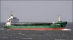 Die 1983 gebaute CHRISTA (IMO 8215649) am 06.05.2008 Elbe einlaufend. Sie ist 91 m lang, 13 m breit und hat eine GT von 2795. Heimathafen ist Mariehamn (Finnland). Frherer Name: Irmgard.