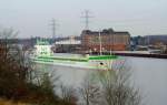 MS CFL PRUDENCE IMO  9398046, das hollndische Schii kommt mit Getreide beladen, vom Rautenbergsilo im Vorwerker Hafen, mit Kurs Ostsee. Aufgenommen: 18.1.2012