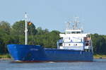 Die Costamar IMO-Nummer:9552020 Flagge:Portugal Länge:99.0m Breite:14.0m Baujahr:2010 Bauwerft:Western Marine Shipyard,Bangladesh am 23.06.19 bei Fischerhütte im Nord-Ostsee-Kanal