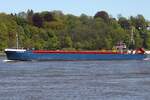 Frachtschiff DUISBURG (IMO 9194309); Datum: 29.04.2026; Aufnahmeort: Elbe/Hafen Hamburg, Deutschland.