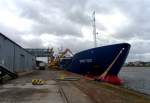 MS EMSTIDE IMO 9552068, hat zum ersten Mal am Burmannkai im Lbecker Konstinhafen   festgemacht.