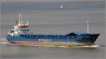 Die 2010 gebaute ECHION (IMO 9496587) am 24.05.2014 Weser abwärts fahrend. Sie ist 88 m lang, 13 m breit, hat eine GT von 2.452 une eind DWT von 3.685 t. Heimathafen ist Monrovia (Liberia).
