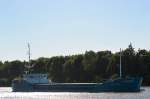 Die Elvi Kull IMO-Nummer:7819864 Flagge:Antigua und Barbuda Länge:63.0m Breite:10.0m Baujahr:1979 am 06.06.15 im Nord-Ostsee-Kanal bei Fischerhütte.
