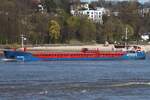 Frachtschiff EEMS SPRING (IMO 9503524); Datum: 07.04.2026; Aufnahmeort: Elbe/Hafen Hamburg, Deutschland.