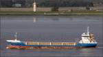 Die 2008 gebaute FILIA NETTIE (IMO 9488827) am 11.09.2009 Weser aufwrts fahrend. Sie ist 90 m lang, 14 m breit und hat eine GT von 2199. Heimathafen ist Werkendam (Niederlande). 