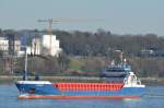 Die Forest IMO-Nummer:9313773 Flagge:Niederlande Länge:89.0m Breite:14.0m Baujahr:2004 Bauwerft:Ferus Smit Scheepswerf,Hoogezand Niederlande auslaufend aus Hamburg aufgenommen am 16.02.16 vom Rüschpark in Finkenwerder. 