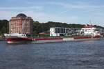 Frachtschiff FLEVOBORG; Eigner/Betreiber: Wagenborg; Aufnahmeort: Elbe/Hafen Hamburg, Deutschland; Datum: 30.06.2025; Info: (IMO 9419292). Das Bild zeigt die FLEVOBORG auf Höhe Oevelgönne.
