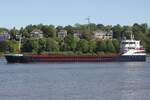 Frachtschiff FRI BREVIK (IMO 9190183); Datum: 08.05.2026; Aufnahmeort: Elbe/Hafen Hamburg, Deutschland.