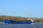 Die HAV Zander IMO-Nummer:9001849 Flagge:Bahamas Länge:88.0m Breite:12.0m Baujahr:1990 Bauwerft:Scheepswerf Damen Gorinchem,Gorinchem Niederlande bei Fischerhütte im Nord-Ostsee-Kanal am