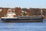 Frachtschiff HENDRIKA MARGARETHA (IMO 9057238); Datum: 06.11.2025; Aufnahmeort: Elbe/Hafen Hamburg, Deutschland.