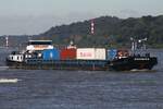 Frachtschiff HYPERION (IMO 02204724); Datum: 19.08.2025; Aufnahmeort: Elbe/Hafen Hamburg, Deutschland.