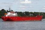 Frachtschiff HENRIKE (IMO 9218222); Datum: 22.06.2026; Aufnahmeort: Elbe/Hafen Hamburg, Deutschland.