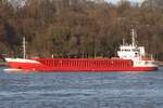 Frachtschiff ILKA (IMO 8504947); Datum: 18.03.2026; Aufnahmeort: Elbe/Hafen Hamburg, Deutschland.