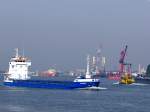 KORSIKA (IMO:9192636; L=100; B=13mtr; DWT4443t; Bj.2001)hofft im Hafen von Rotterdam auf eine Ladung; 110902