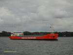 LADY ANNA (IMO 9624811) am 10.8.2013, Kieler Frde vor Anker /
Frachtschiff / Gt 2750 / La 88 m, B 13 m , Tg 3,8 m / 2012 bei Groningen Shipyards BV, Waterhuizen, NL /
