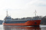 Die Lady Nora IMO-Nummer:9243851 Flagge:Niederlande Länge:80.0m Breite:12.0m Baujahr:2001 Bauwerft:Royal Niestern Sander,Delfzijl Niederlande am 26.03.16 im Nord-Ostsee-Kanal bei