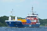 Die Lammy IMO-Nummer:9467184 Flagge:Niederlande Länge:95.0m Breite:14.0m Baujahr:2010 Bauwerft:Wenling Hexing Shipbuilding&Repair,Wenling China am 20.06.18 bei Rade im Nord-Ostsee-Kanal