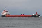 Frachtschiff LONGVIK (IMO 9548299); Datum: 15.09.2026; Aufnahmeort: Elbe/Cuxhaven, Deutschland.