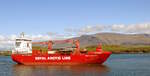 Das 114m lange Frachtschiff MALIK ARCTICA am 30.05.25 in Reykjavik