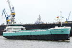 Die MARIETJE HESTER IMO-Nummer:9279032 Flagge:Niederlande Länge:83.0m Breite:12.0m Baujahr:2005 im Hamburger Hafen am 17.04.26 von der Großen Elbstraße aufgenommen.